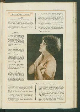 Figuras da tela : Estelle Taylor, a seductora estrella dos filmes