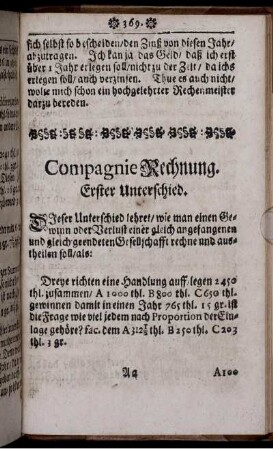 Compagnie Rechnung.