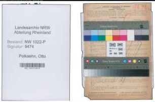 Entnazifizierung Otto Polkaehn , geb. 29.11.1899 (Beamter)