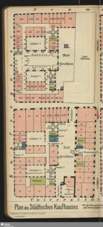 Plan des Städtischen Kaufhauses