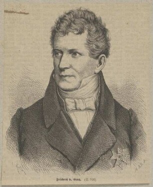 Bildnis des Friedrich v. Gentz