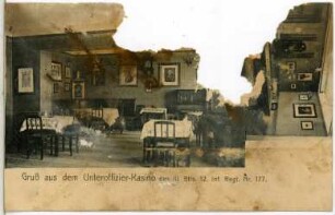 Freiberg. Unteroffizier-Kasino des III. Bataillons des 12. Infanterie-Regiments Nr. 177