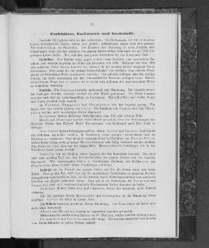 Farbhölzer, Farbwaren und Gerbstoffe.