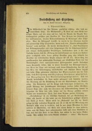Beeinflussung und Erziehung