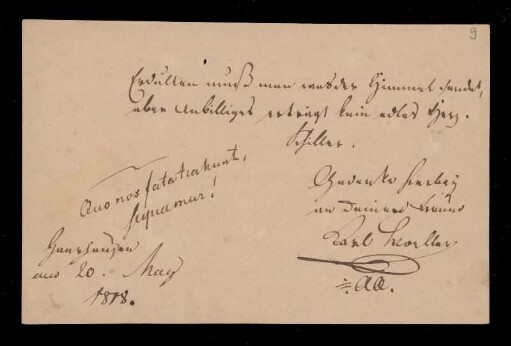 (Haarhausen, 20.5.1818) Karl Koeller?