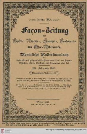 Zwölftes Heft (December 1847)