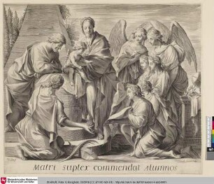 Matri suplex commendat Alumnos [Heilige Catherina stellt der heiligen Familie die bekehrten Philosophen vor]