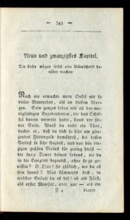 Neun und zwanzigstes Kapitel.