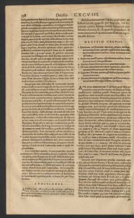 Decisio CXCVIII.