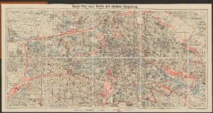 Neuer Plan von Berlin mit nächster Umgebung