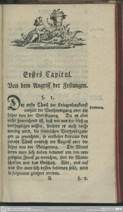 Erstes Capitul. Von dem Angriff der Festungen