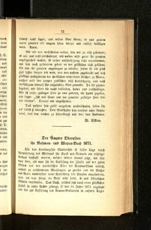 Der Ämter Oberalten ihr Rahmen- und Waven-Buch 1671.
