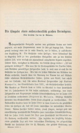 477-490 Die Hingabe eines außerordentlich großen Vermögens : eine heroische Tat des hl. Melania