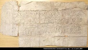 Friedensschluß des Häuptlings Ulrich Cirksena mit Maurits Kankena = OUB I, Nr. 542, S. 477 Siegel verloren