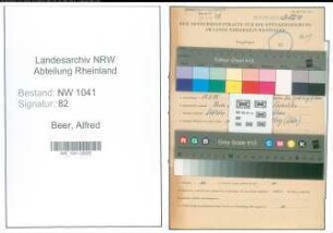 Entnazifizierung Alfred Beer , geb. 13.02.1898 (Landwirt)