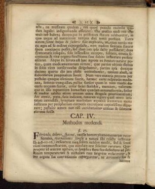 Cap. IV. Methodus medendi.