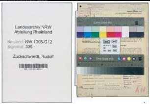 Entnazifizierung Rudolf Zuckschwerdt , geb. 22.08.1894 (Kaufm.Angestellter)