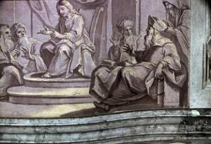 Der zwölfjährige Jesus lehrt im Tempel