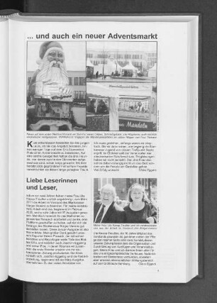 Liebe Leserinnen und Leser,