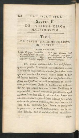 Sectio II. De Iuribus Circa Martimonium