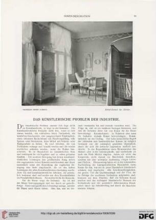 Das Künstlerische Problem der Industrie, [1]