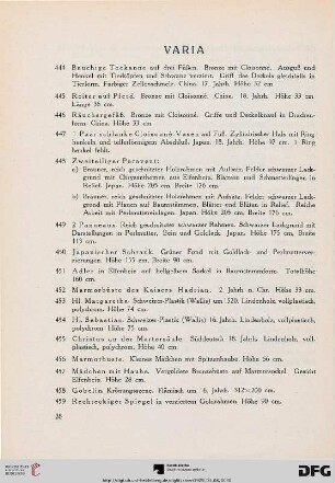 Varia (Nr. 444-530)
