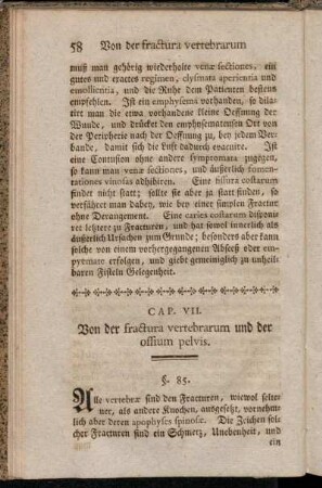 Cap. VII. Von der fractura vertebrarum und der ossium pelvis