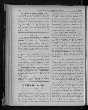 Aerztlicher Verein.