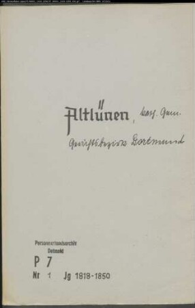 Kirchenbuchduplikat der katholischen Gemeinde Altlünen, Gerichtsbezirk Dortmund (GHT 1818-1850). (Gemeinde: Altlünen, kath. Gemeinde)