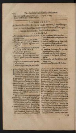 Decisio CLXXIV.