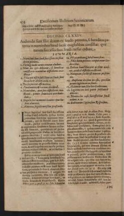 Decisio CLXXIV.