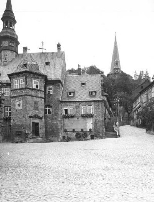 Blankenburg (Harz), Rathaus, Teilansicht der Fassade zum Markt