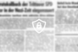 Protokollbuch der Trittauer SPD war in der Nazi-Zeit eingemauert