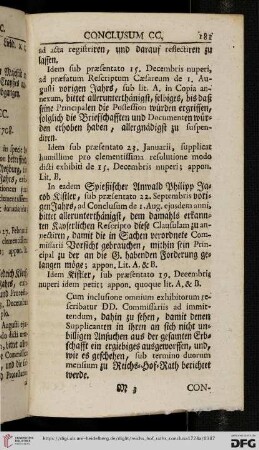 [Abschnitt 3 (Conclusum CCI – Conclusum CCC)]