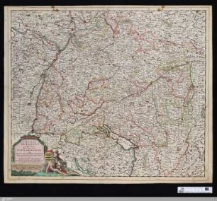 Circulus Suevicus : in quo sunt Ducatus Wirtenbergensis cum Insertis Marchionatibus, Comitatibus, Baronatibus, Episcopatibus et Adjacentibus Regionibus