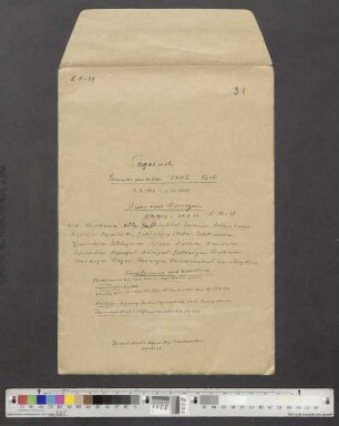 Band 31: Sommersemester 1902 (Dr. med. u. phil. Approb. Arzt und Privatdozent, Assistent in Kiel)
