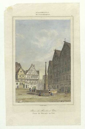 Marktplatz (Südostseite) Anfang 19. Jhdt.