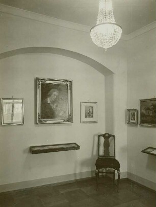 Körner-Museum, Schillerzimmer mit dem Gemälde von Anton Graff