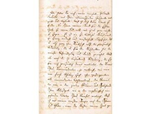 Originalbrief von F. Uechtritz an Alwine Schroedter