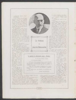 La tristeza de Jacinto Benavente