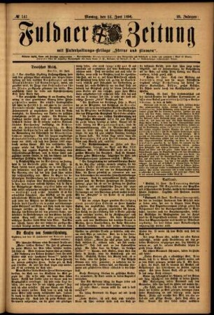 Ausgabe vom Montag, den 22. Juni 1896.