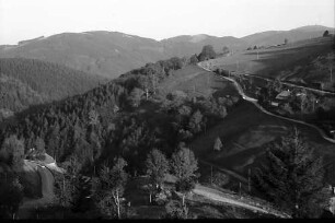 Serpentine mit Landschaft bei Stohren
