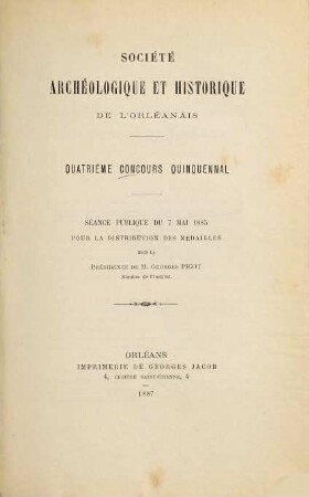 Concours quinquennal. 4. 1885