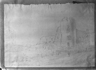 Ruine der Ordensburg Lais von Norden
