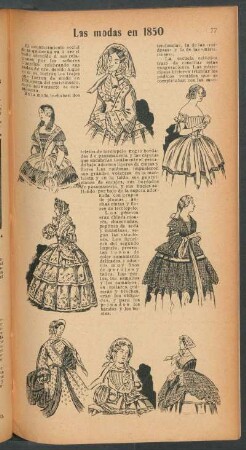 Las modas en 1850
