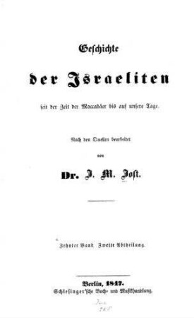 Die Staaten und Länder ausser Deutschland / I. M. Jost : Bd. 10,2