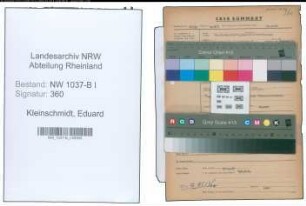 Entnazifizierung Eduard Kleinschmidt , geb. 18.02.1882 (Landgerichtspraesident)