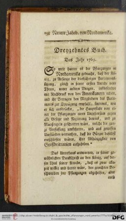Dreyzehntes Buch: Das Jahr 1769