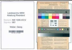 Entnazifizierung Georg Weber , geb. 07.01.1889 (Kaufm. Angestellter)