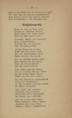 Neujahrsgruß